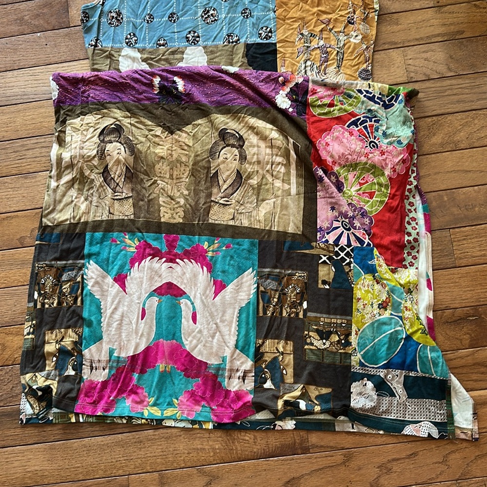Johnny Was Colorful Patchwork Sleeveless Dress - Picture 9 of 12